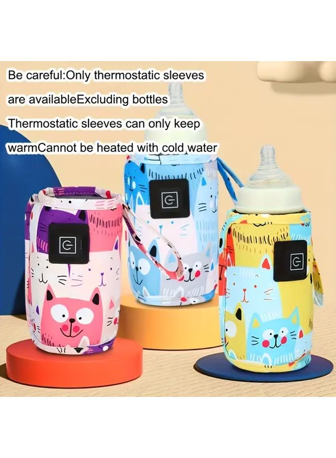 Pink USB C Powered Milk Warmer For Breast Milk And Formula Bottles - Image 1